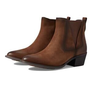 David Tate Arleta Boot Womens Ankle Brown Nubuck Boot 8.5 M